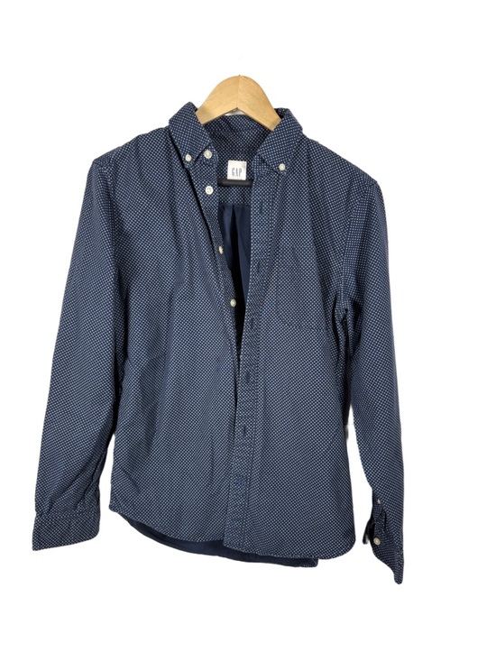 GAP Other - GAP Navy Polka Dot Button Down Shirt Small